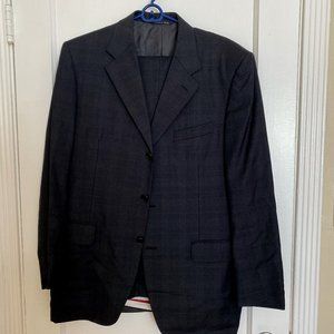 Canali Dark Gray Suit - 100% wool - Non-Vented - Super 120's - 42R
